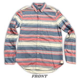 American E Men's XS Super Soft Button Up, Long Sleeve, Multicolored, 100% Cot